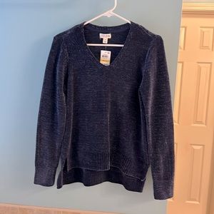 Maison Jules Chenille V Neck Sweater